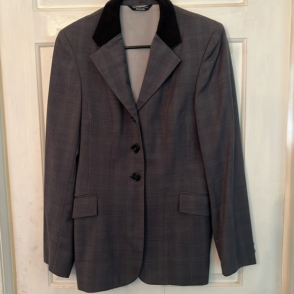 Custom made Grand Prix Show Jacket EUC with black corduroy collar - Picture 1 of 6